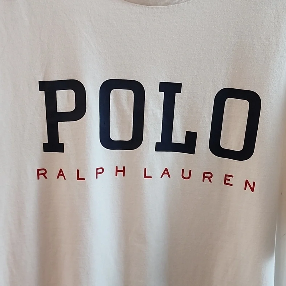 Polo by Ralph Mens Lauren White T-Shirt Size XL - Picture 4 of 6